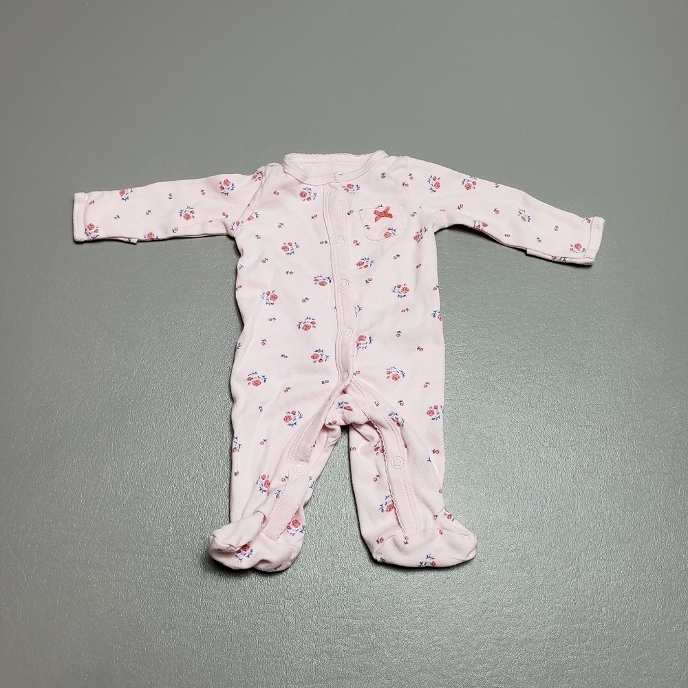 Carters baby girl winter pajamas size NB